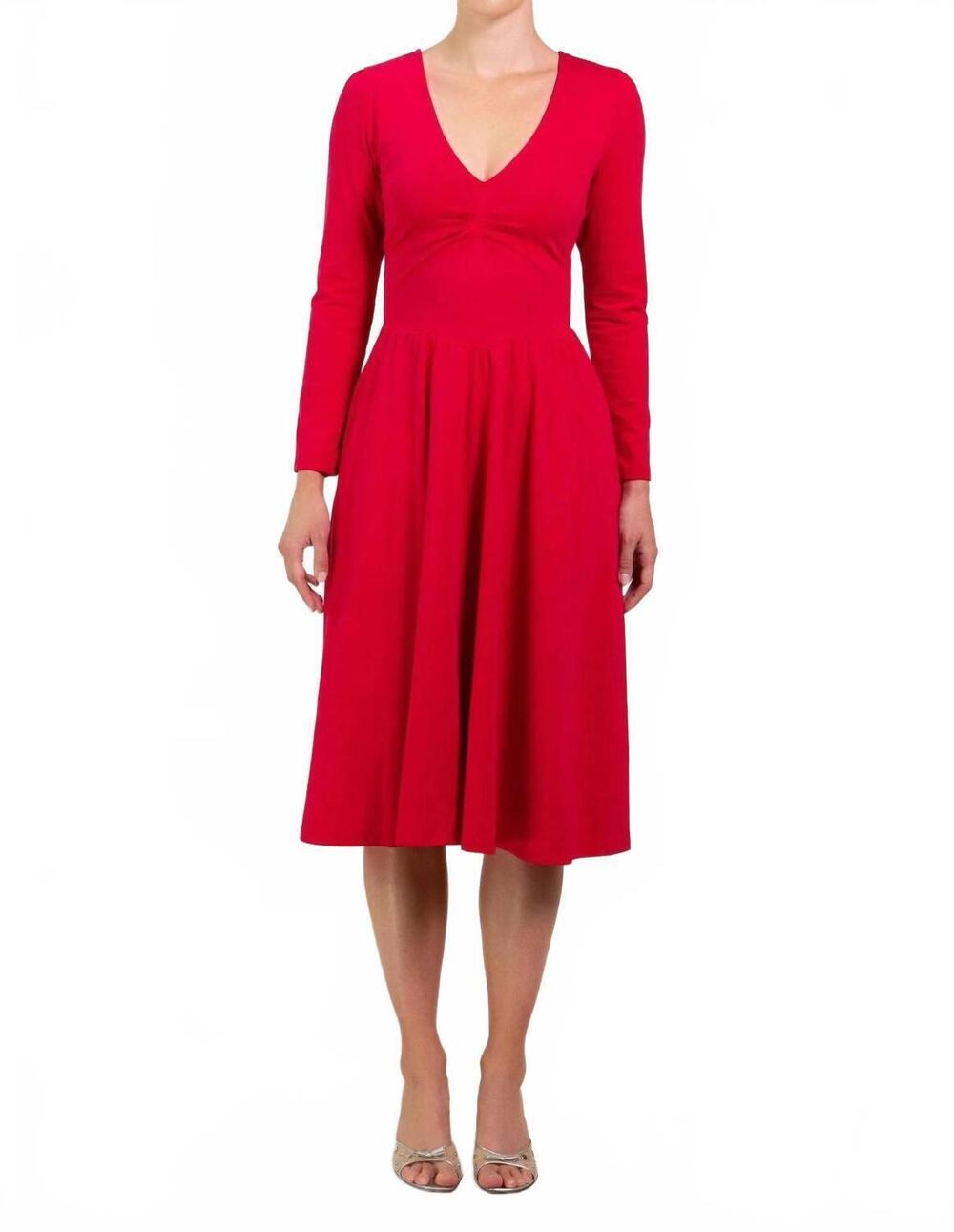 NEW KRISTINIT pina ballet dress in red